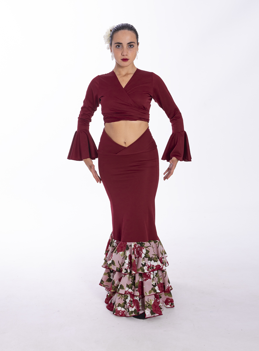 Costumizate! Faldas de baile flamenco con 1 volante para mujer adulta  tallas diferentes