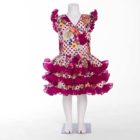 Traje de flamenca Sanlúcar en color buganvilla