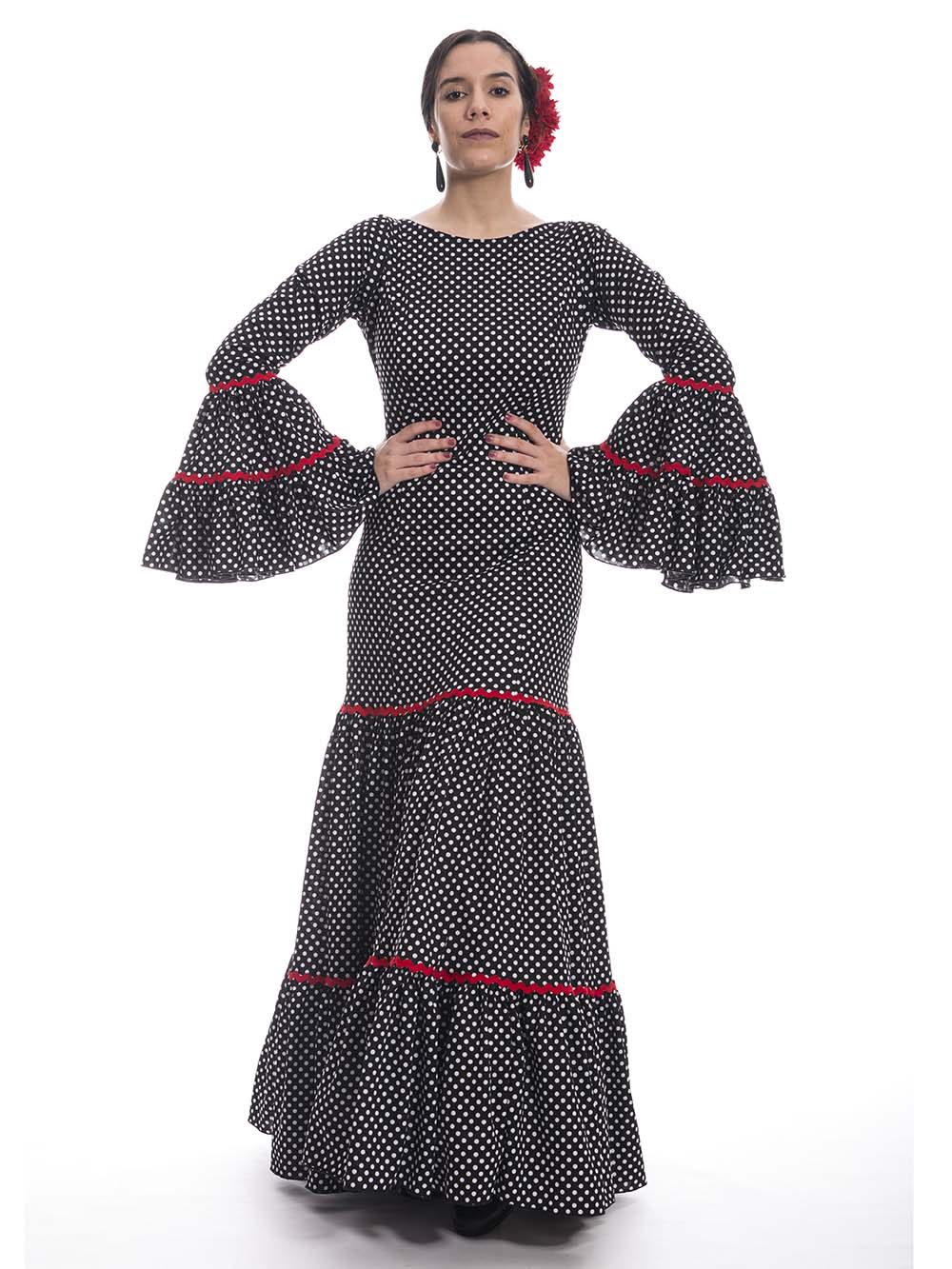 Vestido de baile flamenco Canastero negro