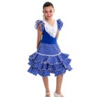 Traje flamenca Giralda en color azul royal