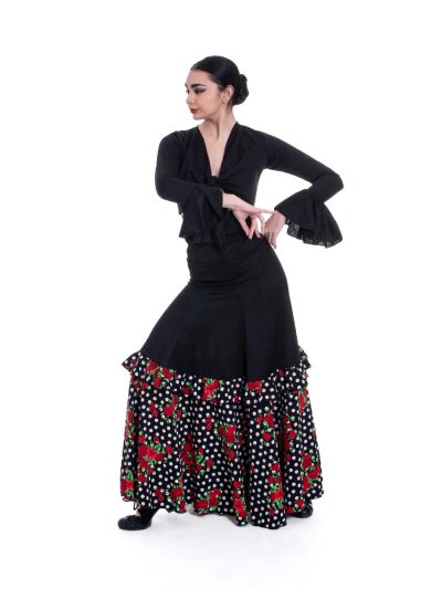 JORXG Falda Flamenco Mujer Español, Falda Ensayo Flamenco Largo